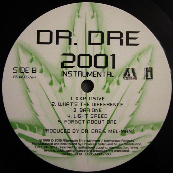 Dr. Dre : 2001 (Instrumentals Only) (2xLP, Album, RE)