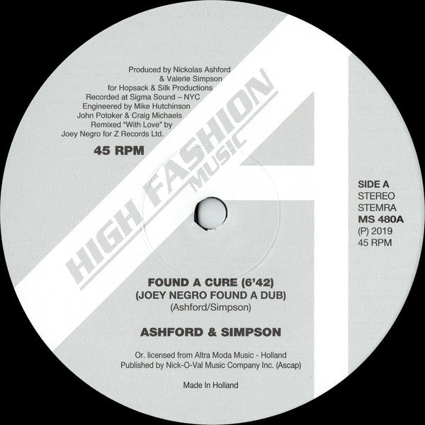 Ashford & Simpson : Found A Cure / Love Don't Make It Right (12")