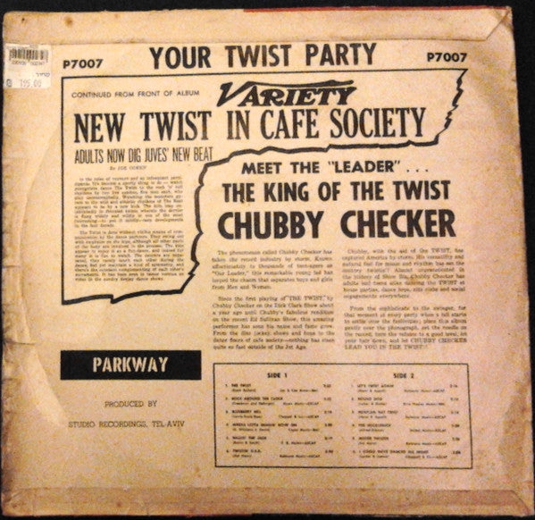 Chubby Checker : Your Twist Party (With The King Of Twist) (LP, Album)