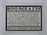 Boyd Rice & Z`EV* : Untitled (12", EP, Ltd, Red)