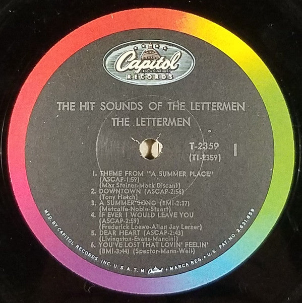 The Lettermen : The Hit Sounds Of The Lettermen (LP, Album, Mono, Scr)