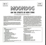 Moondog (2) : On The Streets Of New York (LP, RE)