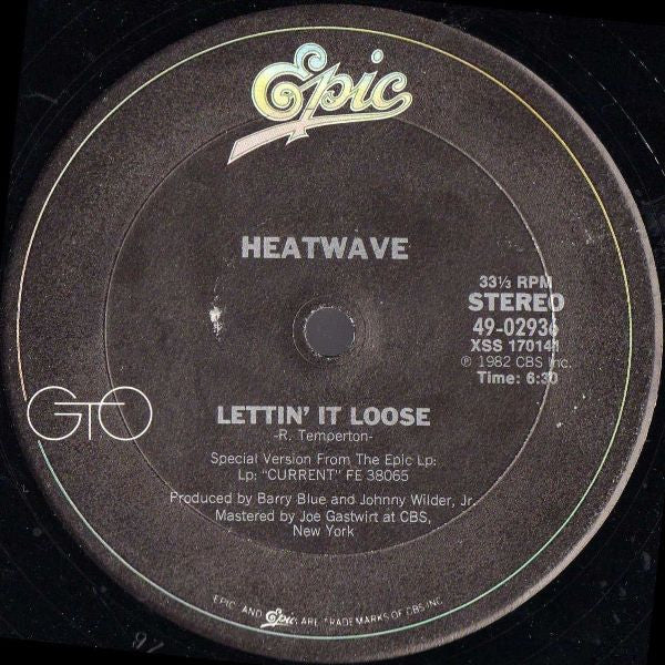 Heatwave : Lettin' It Loose / Mind What You Find (12")