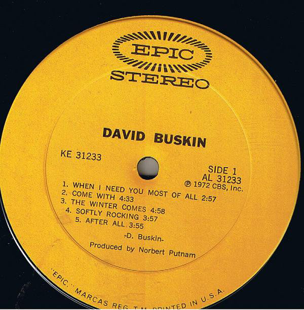 David Buskin : David Buskin (LP, Album)