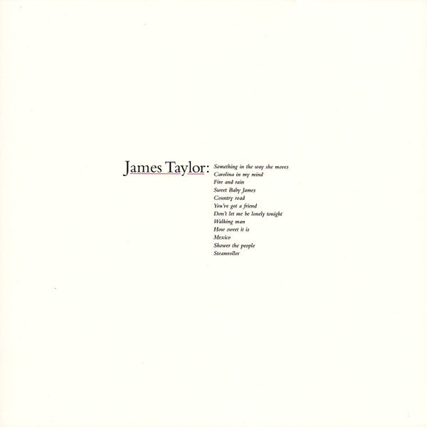 James Taylor (2) : James Taylor's Greatest Hits (LP, Comp, RM, 180)