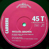 Miquel Brown : So Many Men, So Little Time (12", Maxi)