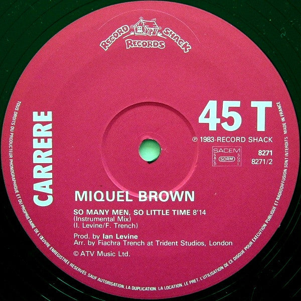 Miquel Brown : So Many Men, So Little Time (12", Maxi)