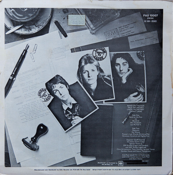 Paul McCartney & Wings* : Band On The Run (LP, Album)