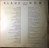 Klaus Nomi : Simple Man (LP, Album, RE)