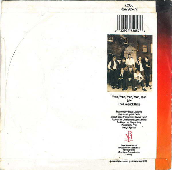 The Pogues : Yeah, Yeah, Yeah, Yeah, Yeah (7", Single)