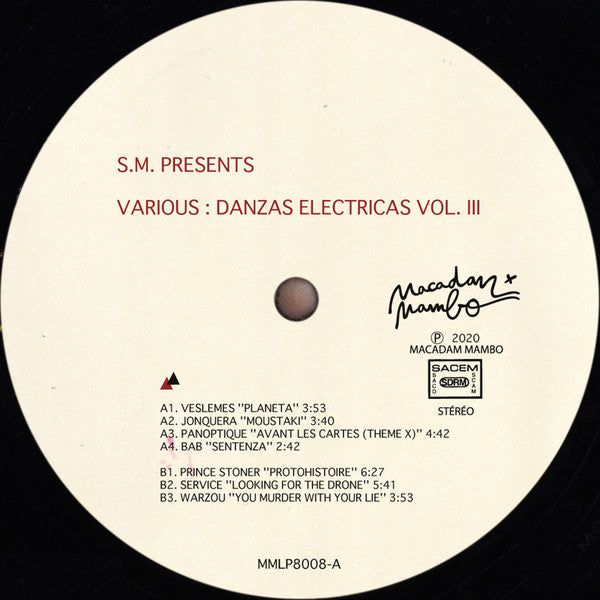 Sacha Mambo presents Various : Danzas Electricas Vol. III (2xLP, Comp)