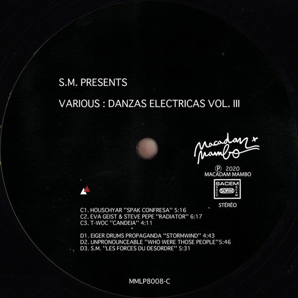 Sacha Mambo presents Various : Danzas Electricas Vol. III (2xLP, Comp)