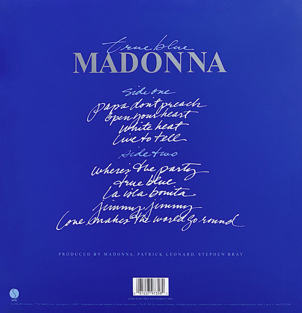 Madonna : True Blue (LP, Album, RE, 180)