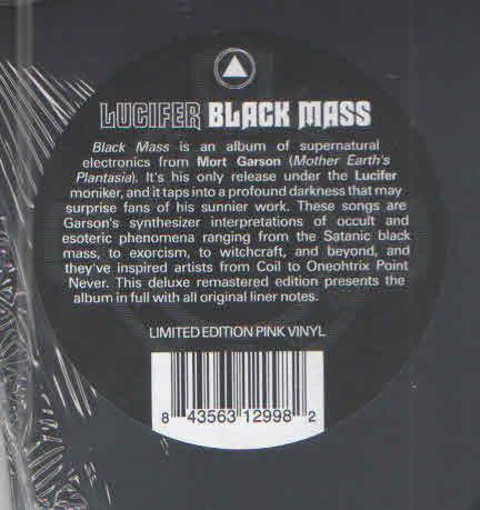 Lucifer (2) : Black Mass (LP, Album, Dlx, Ltd, RE, RM, Pin)