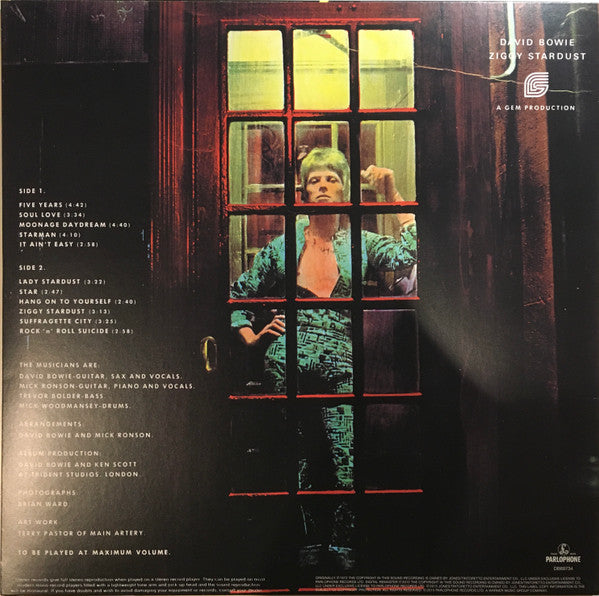 David Bowie : The Rise And Fall Of Ziggy Stardust And The Spiders From Mars (LP, Album, RE, RM, 180)