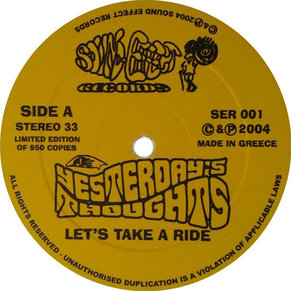 Yesterday's Thoughts : Let's Take A Ride With... (LP, Album, Ltd)