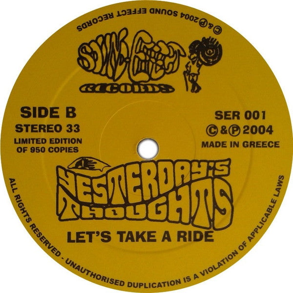 Yesterday's Thoughts : Let's Take A Ride With... (LP, Album, Ltd)