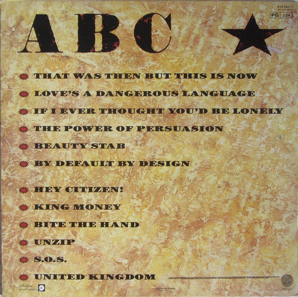 ABC : Beauty Stab (LP, Album)