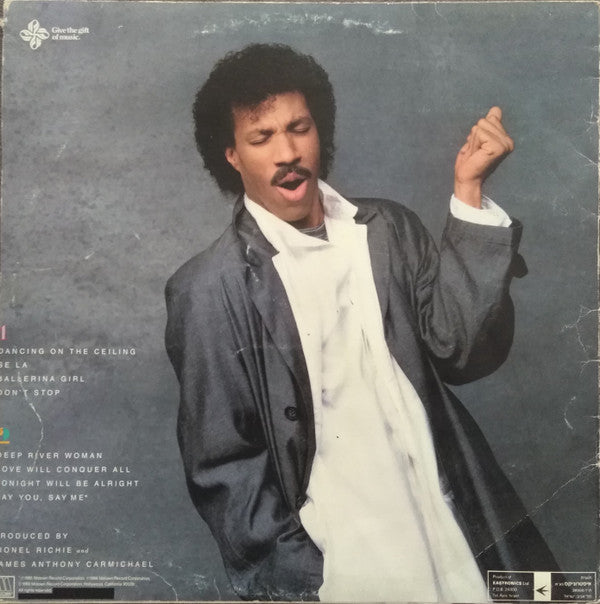 Lionel Richie : Dancing On The Ceiling (LP, Album)