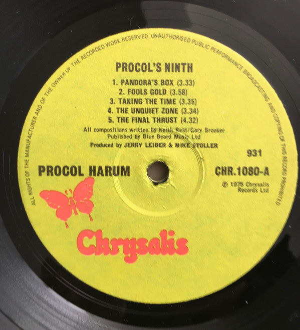 Procol Harum : Procol's Ninth (LP, Album)