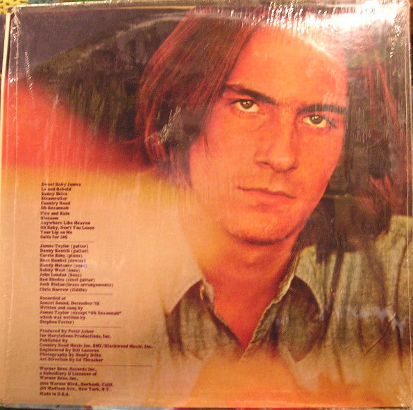 James Taylor (2) : Sweet Baby James (LP, Album, RP, Ter)