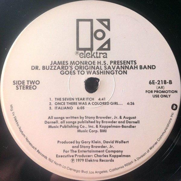 Dr. Buzzard's Original Savannah Band : James Monroe H.S. Presents Dr. Buzzard's Original Savannah Band Goes To Washington (LP, Album, Promo, Gat)