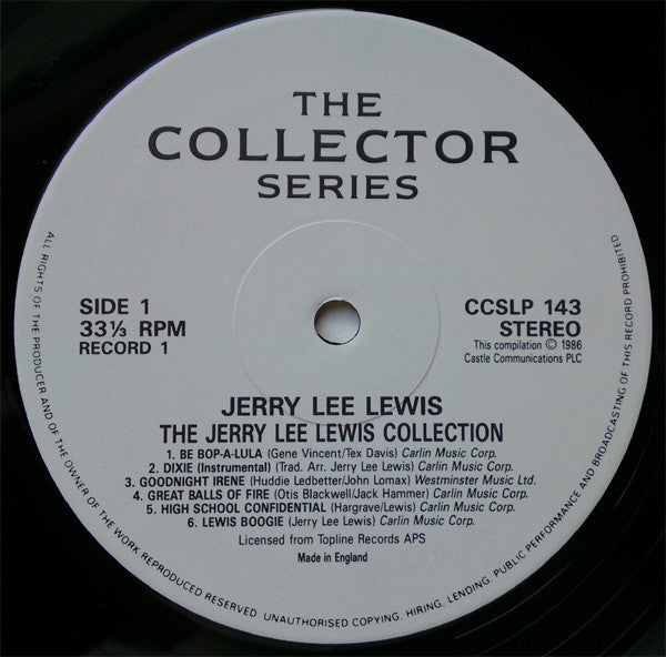 Jerry Lee Lewis : The Jerry Lee Lewis Collection (2xLP, Comp)