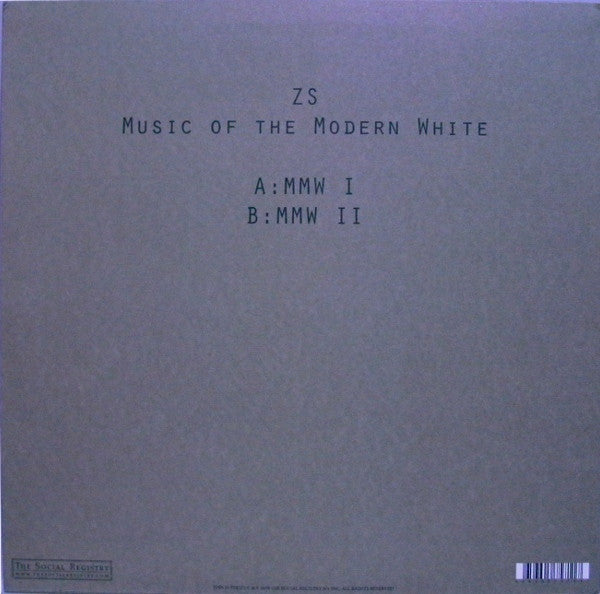 Zs : Music Of The Modern White (12")