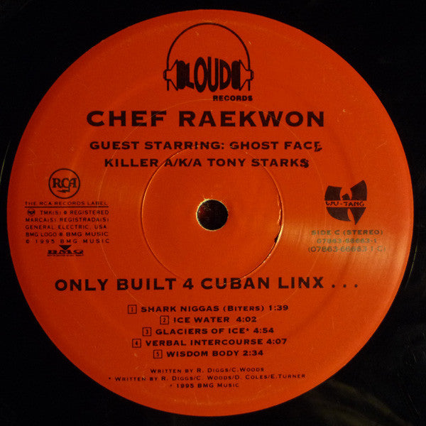 Chef Raekwon* Guest Starring: Ghost Face Killer* A/K/A Tony Starks : Only Built 4 Cuban Linx... (2xLP, Album)