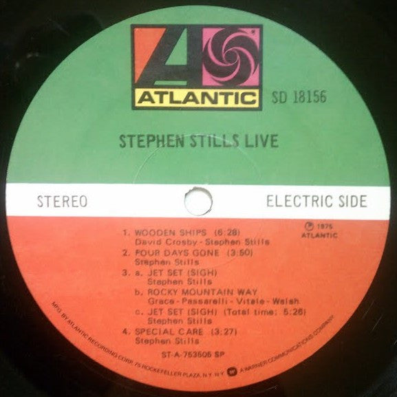 Stephen Stills : Stephen Stills Live (LP, Album)