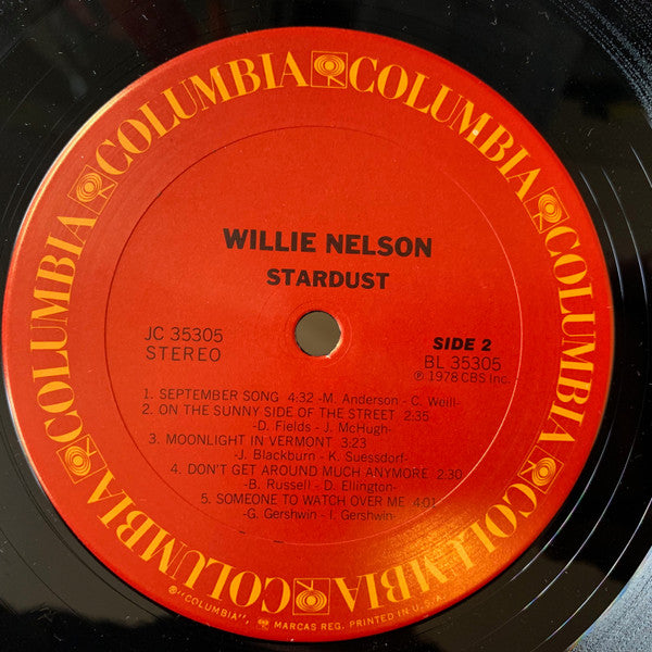 Willie Nelson : Stardust (LP, Album, Spl)