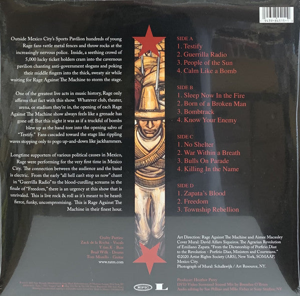 Rage Against The Machine : The Battle Of Mexico City (Album, RE + LP, Gre + LP, Red)