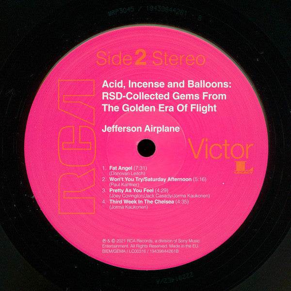 Jefferson Airplane : Acid, Incense And Balloons: RSD - Collected Gems From The Golden Era Of Flight (LP, Comp, Ltd)