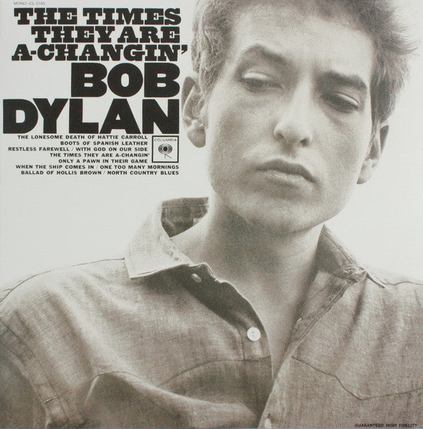 Bob Dylan : The Times They Are A-Changin' (LP, Album, Mono, RE, 180)