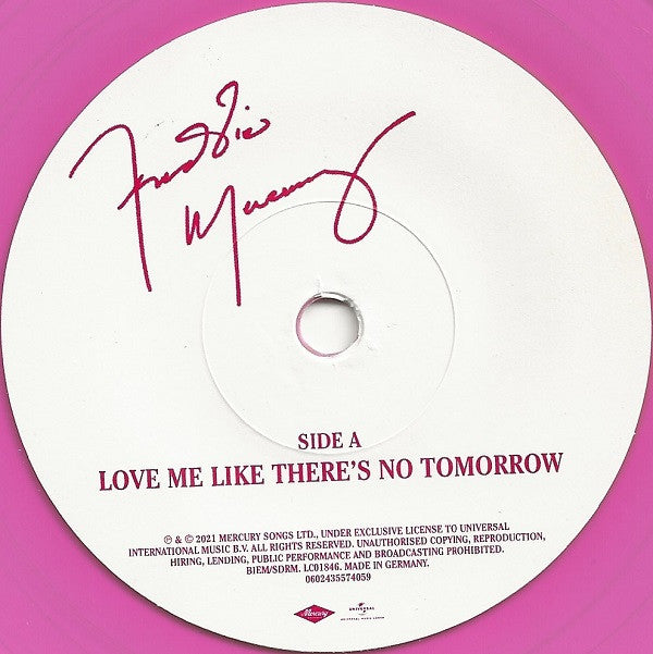 Freddie Mercury : Love Me Like There's No Tomorrow (7", Single, Ltd, Pin)