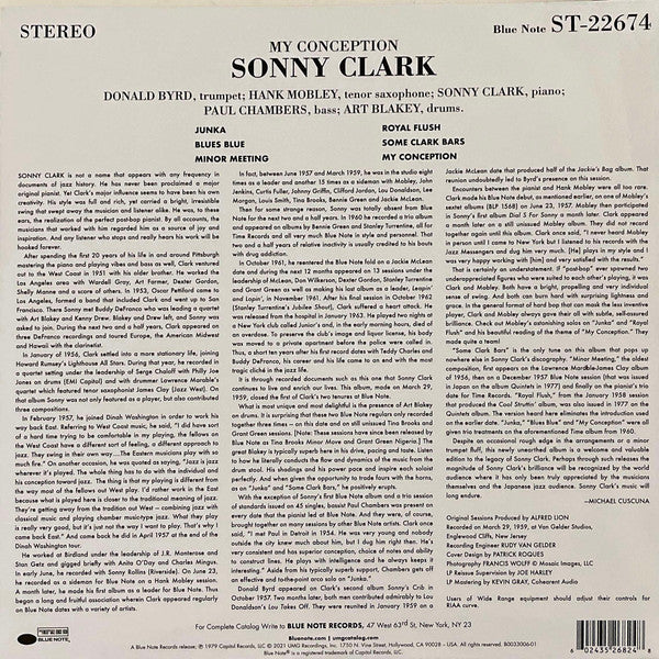 Sonny Clark : My Conception (LP, Album, RE, 180)