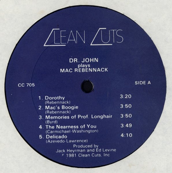 Dr. John : Dr. John Plays Mac Rebennack (LP)