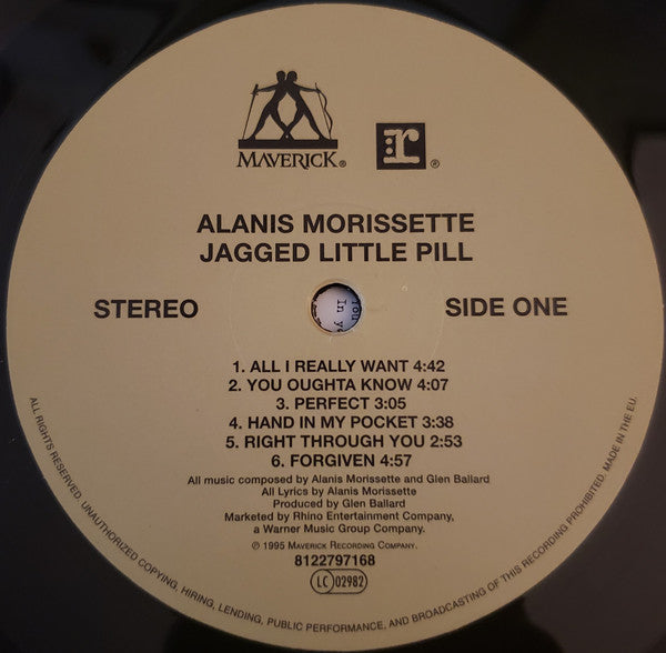 Alanis Morissette : Jagged Little Pill (LP, Album, RE)