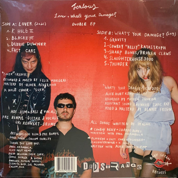 Jealous (5) : Lover + What's Your Damage? (12", EP, Comp)