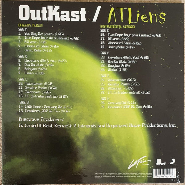 OutKast : ATLiens (25th Anniversary) (4xLP, Album, Dlx, RE, Cel)