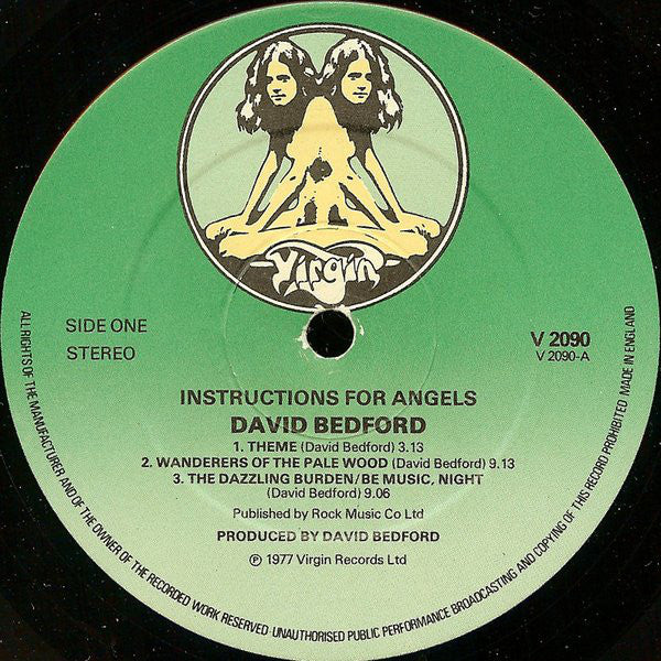 David Bedford : Instructions For Angels (LP, Album, Quad)