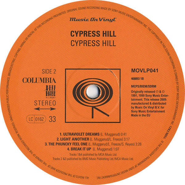 Cypress Hill : Cypress Hill (2xLP, Album, RE, 180)