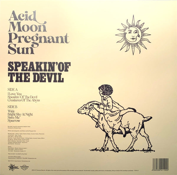 Acid Moon And The Pregnant Sun : Speakin' Of The Devil (LP, Album, Ltd, Red)