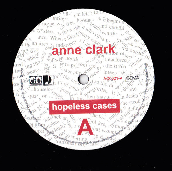 Anne Clark : Hopeless Cases (LP, Album)