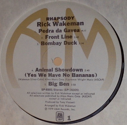 Rick Wakeman : Rhapsodies (2xLP, Album)