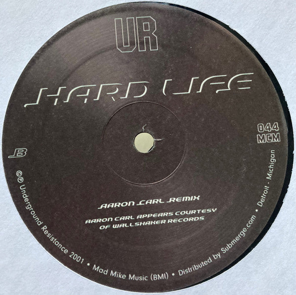 Underground Resistance : Hardlife (12", RE, RM)