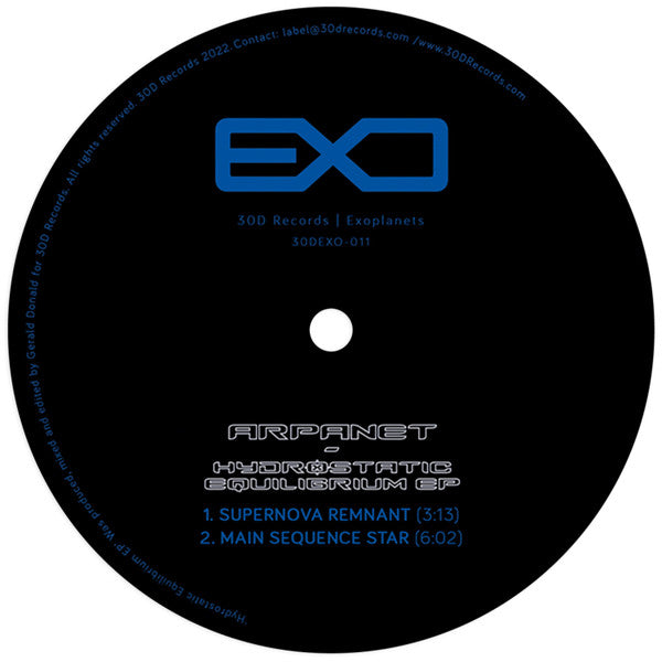 Arpanet : Hydrostatic Equilibrium EP (12", S/Sided, EP)