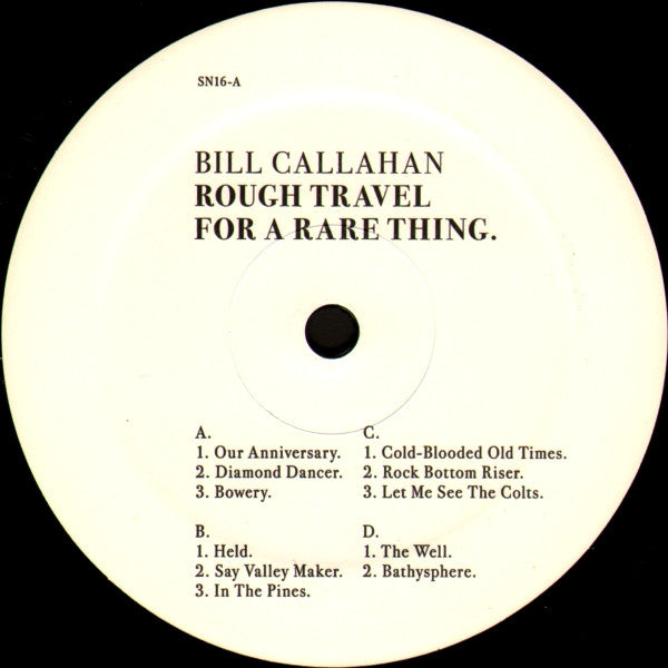 Bill Callahan : Rough Travel For A Rare Thing (A Live Album) (2xLP, Album)