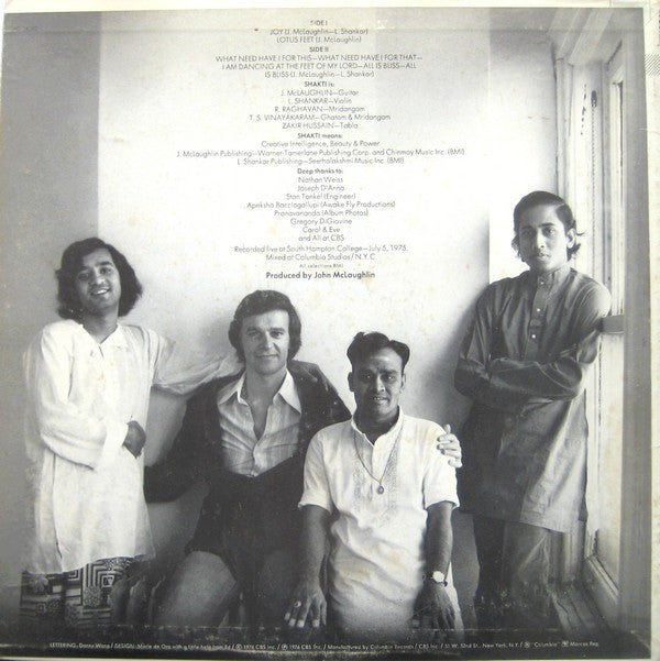 Shakti (2) : Shakti With John McLaughlin (LP, Album, Pit)