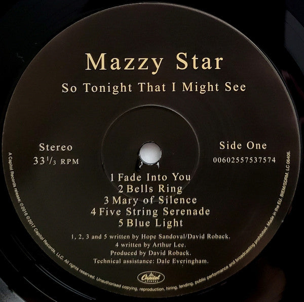 Mazzy Star : So Tonight That I Might See (LP, Album, RE)